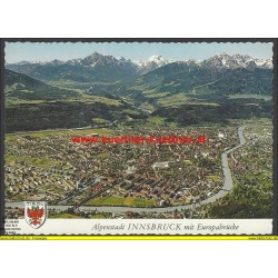 AK - Alpenstadt Innsbruck mit Europabruecke