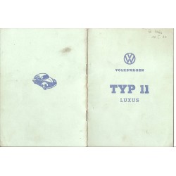 Typenschein - Volkswagen Type 11 Luxus - 1958