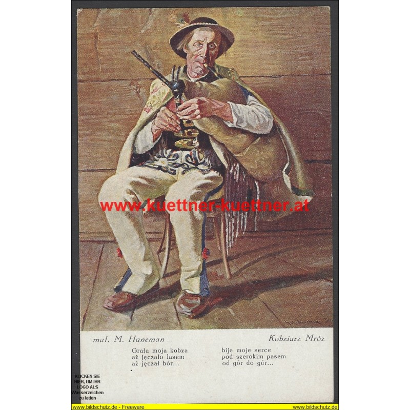 AK - Polnische Tracht - Kobziarz Mroz AK - Polnische Tracht - Kobziarz Mroz
