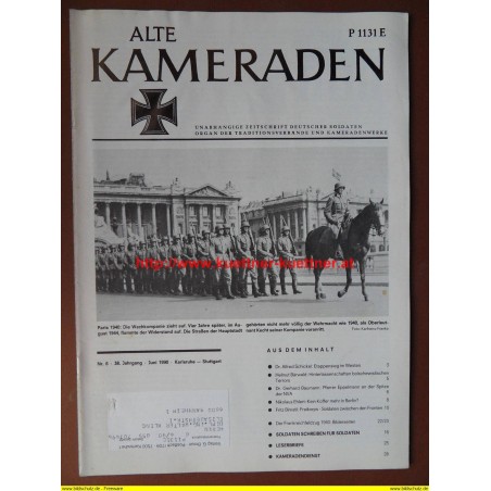 Alte Kameraden - Zeitschrift Deutscher Soldaten Nr. 6 - 1990