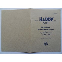 Hardy -Knorr - Druckluftbremse - Wartungsvorschrift
