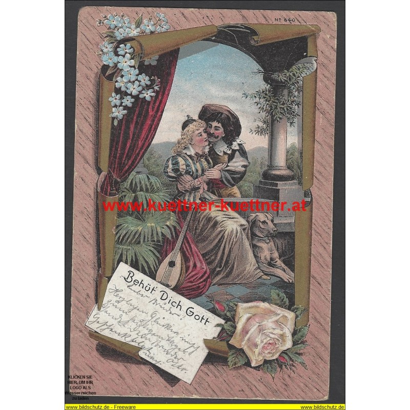 AK - Behüt Dich Gott (1898) AK - Behüt Dich Gott (1898)