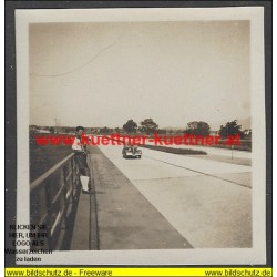 Foto II WK - München - Autobahn (6cm x 6cm)