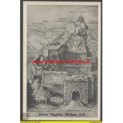 AK - Ruine Aggstein, Wachau gez. Frz. Würml, Lehrer, 1934
