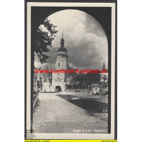 AK - Krems a. d. D. - Steinertor - Tankstelle