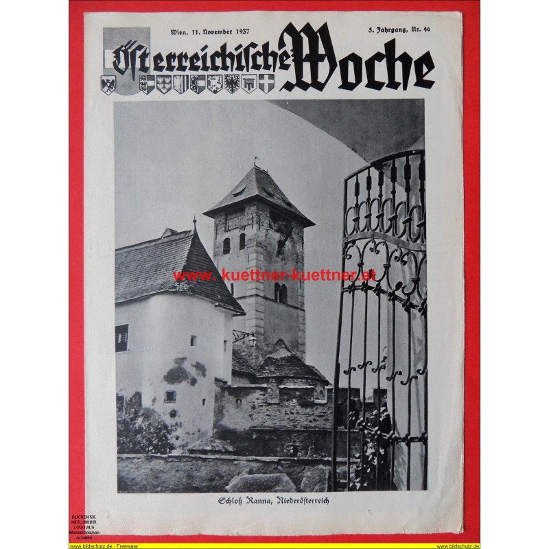 Österreichische Woche Nr. 46 - 11. Nov. 1937 Österreichische Woche Nr. 46 - 11. Nov. 1937