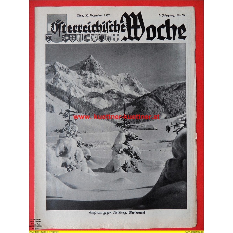 Österreichische Woche Nr. 53 - 30. Dez. 1937 Österreichische Woche Nr. 53 - 30. Dez. 1937