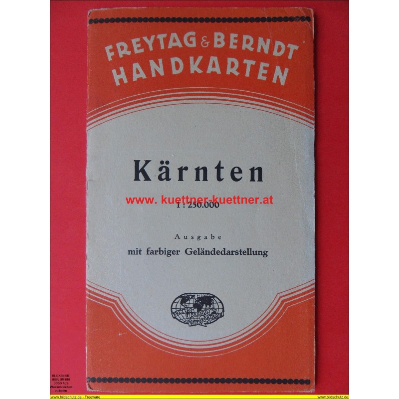 F&B Handkarte Kärnten 1:250.000 (1956)