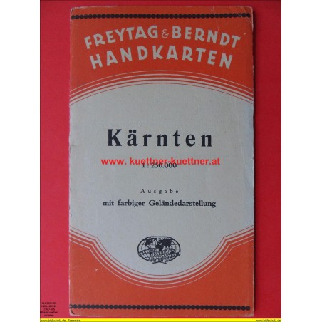 F&B Handkarte Kärnten 1:250.000 (1956)