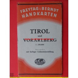 F&B Handkarte Tirol und Vorarlberg 1:250.000 (1956)