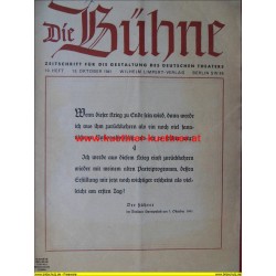 Die Bühne - 13. Okt. 1941 - Heft 19