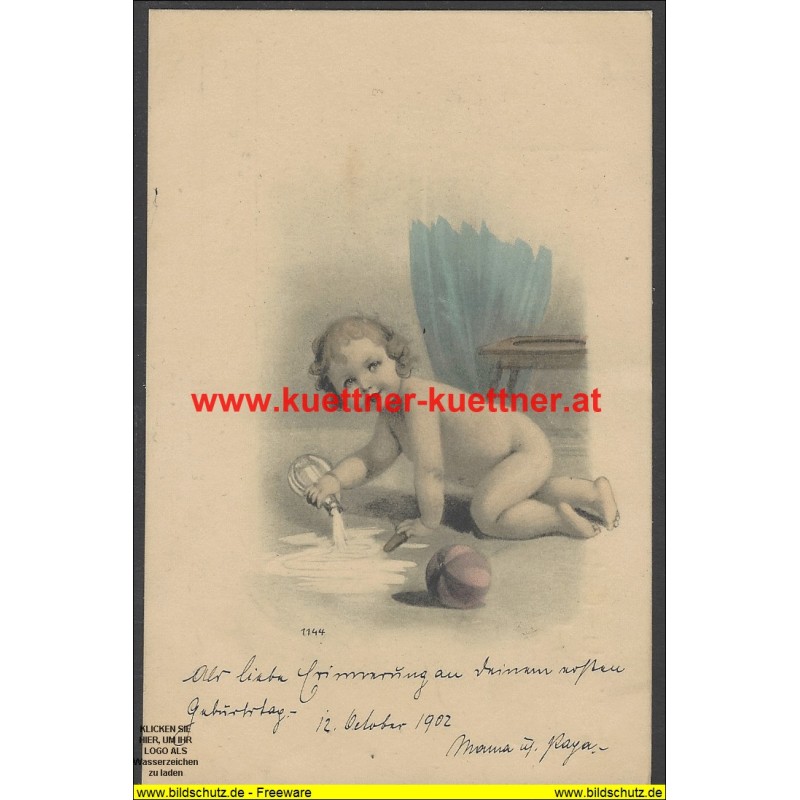 AK - Zur lieben Erinnerung an Deinen ersten Geburtstag (1902) AK - Zur lieben Erinnerung an Deinen ersten Geburtstag (1902)
