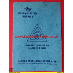  Ate Hydraulische Bremse - Rohrleitungsplan (1937)