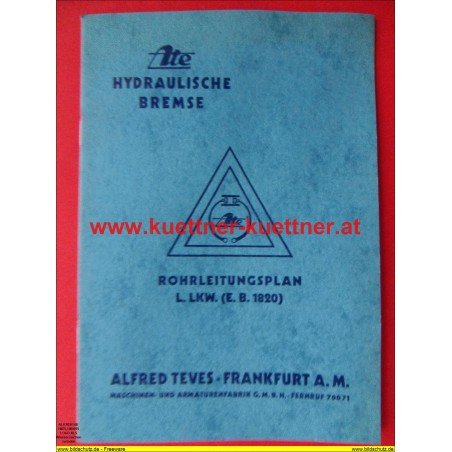  Ate Hydraulische Bremse - Rohrleitungsplan (1937)