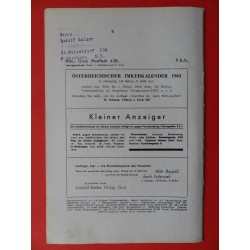 Bienenwelt 5. Jg. Nr. 1 - Jänner 1963