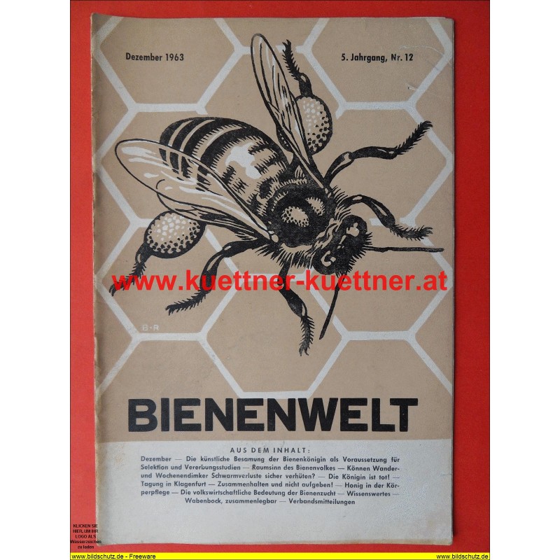 Bienenwelt 5. Jg. Nr. 12 - Dezember 1963