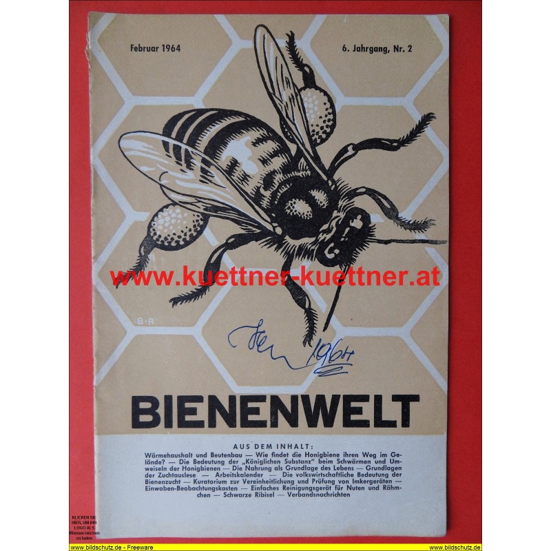 Bienenwelt 6. Jg. Nr. 2 - Februar 1964