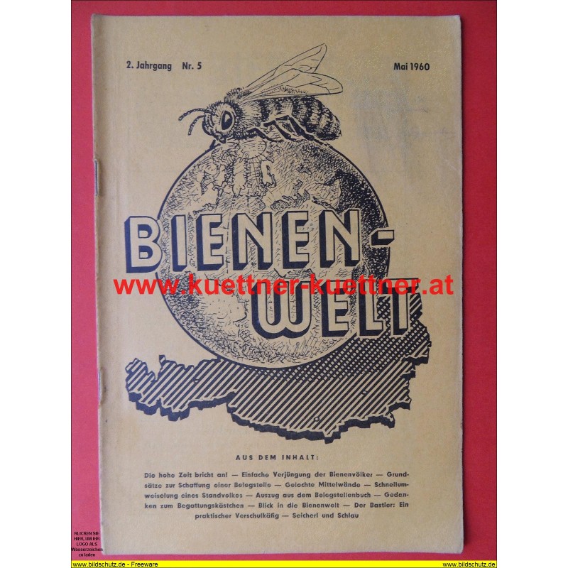 Bienenwelt 2. Jg. Nr. 5 - Mai 1960