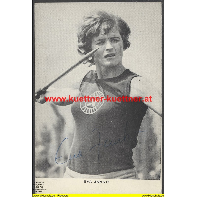 Autogrammkarte Eva Janko Autogrammkarte Eva Janko