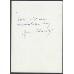 Autogrammkarte Bruno Kreisky (1911 - 1990)