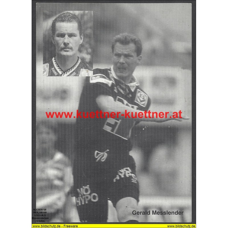 Autogrammkarte Gerald Messlender Autogrammkarte Gerald Messlender