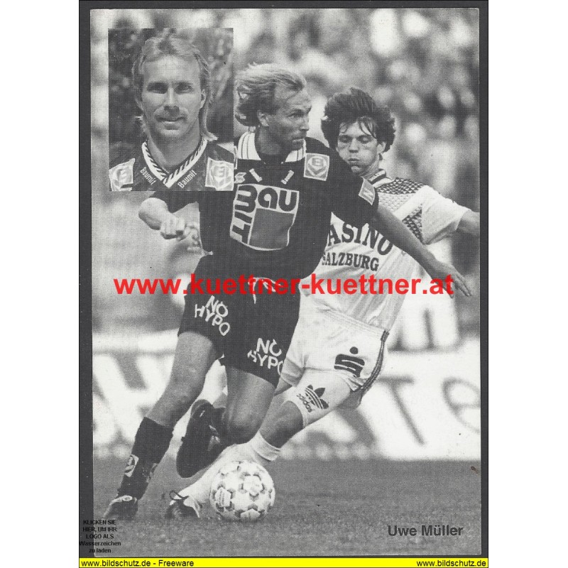 Autogrammkarte Uwe Müller Autogrammkarte Uwe Müller