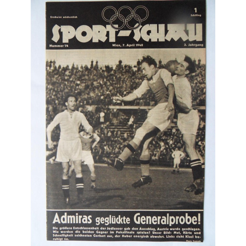 Sport-Schau Nr. 14 - 7. April 1948 Sport-Schau Nr. 14 - 7. April 1948