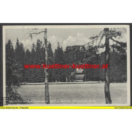 AK - Schutzhütte am Blöckensteinsee, Böhmerwald, O. D.