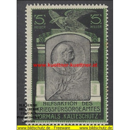 Werbemarke - Hilfsaktion des Kriegsfürsorgeamtes (Kaiser Franz Joseph)