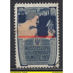 Werbemarke - Ausstellung der Erfindungen - Olmütz 1907