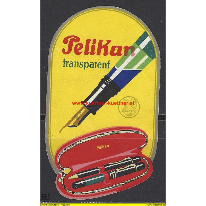 Werbemarke - Pelikan Füllfeder Werbemarke - Pelikan Füllfeder