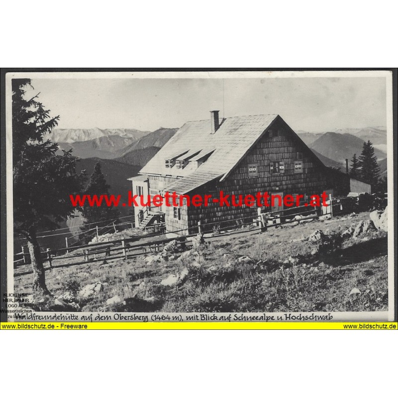 AK - Waldfreundehütte auf dem Obersberg