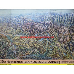Bilderkarte Die Hochgebirgslaender Oberdonau Salzburg