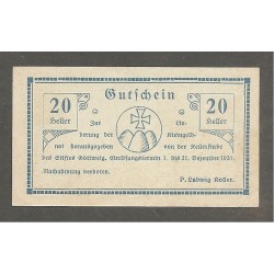 Notgeld Kellerstube des Stiftes Gottweig - 20 Heller