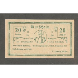 Notgeld Kellerstube des Stiftes Gottweig - 20 Heller