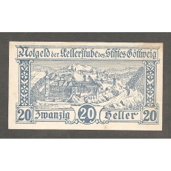 Notgeld Kellerstube des Stiftes Gottweig - 20 Heller - 3. Auflage