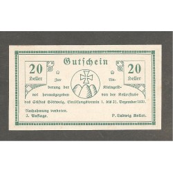 Notgeld Kellerstube des Stiftes Gottweig - 20 Heller - 3. Auflage