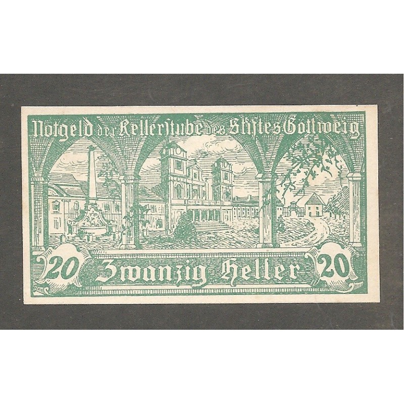 Notgeld Kellerstube des Stiftes Gottweig - 20 Heller - 3. Auflage