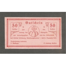 Notgeld Kellerstube des Stiftes Gottweig - 50 Heller - 2. Auflage