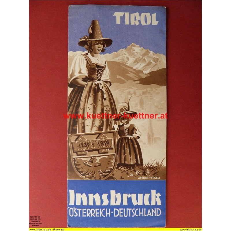 Prospekt 700 Jahr Feier der Stadt Innsbruck - 1939
