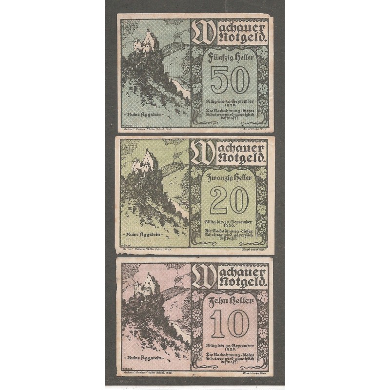 Wachauer Notgeld Ruine Aggstein Wachauer Notgeld Ruine Aggstein
