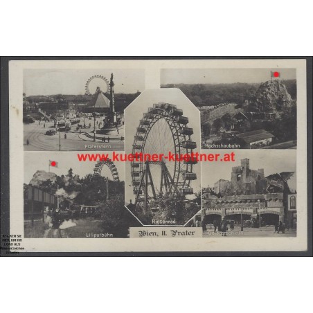 AK - Wien II., Prater, Liliputbahn, Geisterbahn