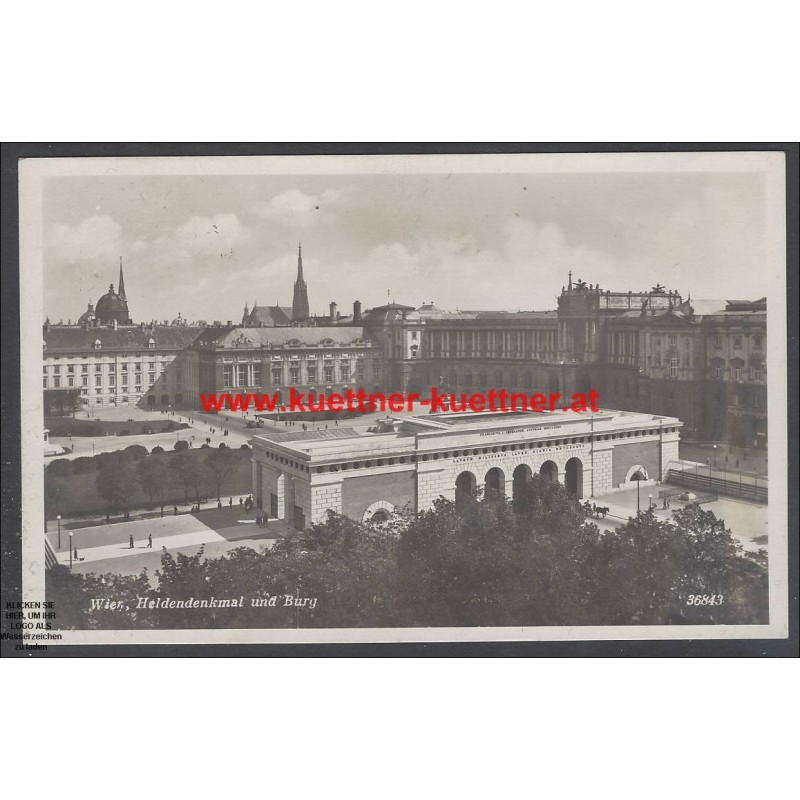 AK - Wien, Heldendenkmal und Burg AK - Wien, Heldendenkmal und Burg