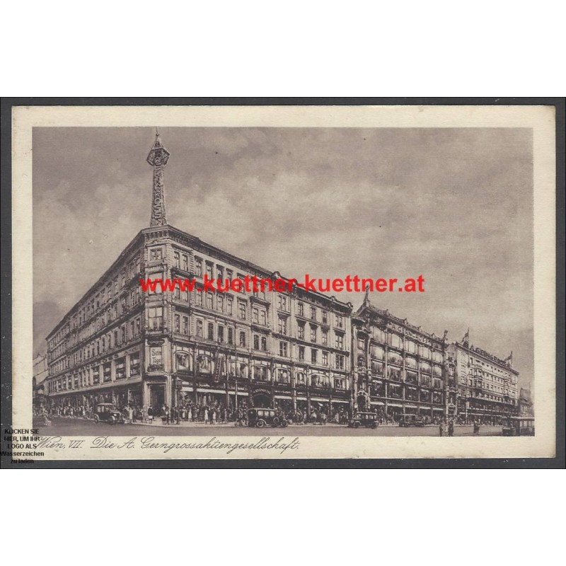 AK - Wien VIII. - Die A. Gerngrossaktiengesellschaft AK - Wien VIII. - Die A. Gerngrossaktiengesellschaft