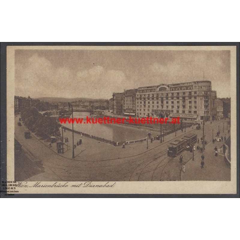 AK - Wien, Marienbrücke mit Dianabad AK - Wien, Marienbrücke mit Dianabad
