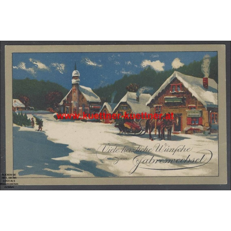 AK - Viele herzliche Wünsche zum Jahreswechsel (1918) AK - Viele herzliche Wünsche zum Jahreswechsel (1918)