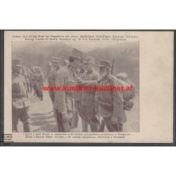 AK - Kaiser Karl mit Kärntner Schützen