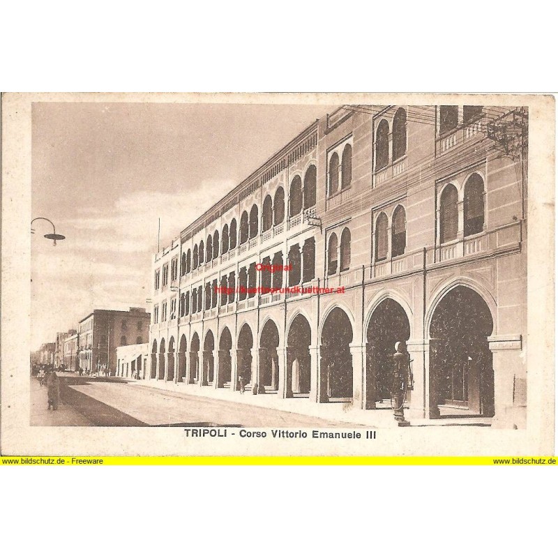 AK - Tripoli - Corso Vittorio Emanuele III (Lybien) AK - Tripoli - Corso Vittorio Emanuele III (Lybien)