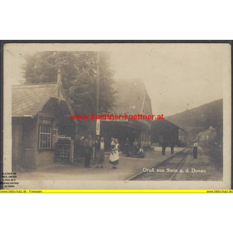 AK - Gruß aus Stein a. d. Donau - Bahnhof Stein-Mautern (NÖ)
