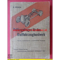 Prüfungsfragen für das Kraftfahrzeughandwerk (1941)